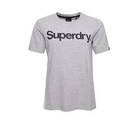 Superdry CL Tee T-Shirt, Ice Marl, L Femme