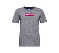 Superdry CL Workwear Tee T-Shirt, Grey Slub Grindiale, M Femme