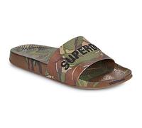 Superdry Claquettes Camo Print Pool Slide in Kaki 42 / 43