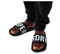 Superdry Claquette Homme Logo Classic Pool Slide - Noir Caoutchouc - Taille S