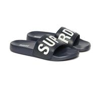 Superdry Claquettes de piscine Core véganes – Noir – Taille EU 40-41 Homme