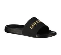 Superdry Claquettes de piscine logo véganes noires Femme EU 36-37