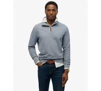 Superdry - Classic Essential Half Zip Sweatshirt - Sweatshirt homme Washed Denim - S