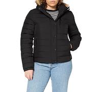 Superdry Classic Faux Fuji Jacket Veste, Black, XS (Taille Fabricant:8) Femme