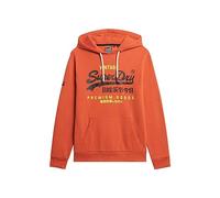 Superdry Classic VL Heritage Hoodie Maillot de survêtement, Denim Co Rust Orange, M Homme