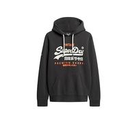Superdry Classic VL Heritage Hoodie Sweat-Shirt À Capuche Sport, Noir Wash, S Homme