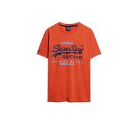 Superdry Classic VL Heritage T Shirt, Denim Co Rust Orange, XXL Homme