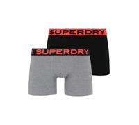 Superdry Lot de 2 boxers pour homme, Noir/gris sportif, M