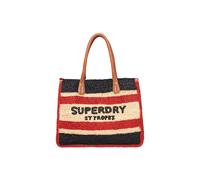 Superdry & Co Cabas crème / marron châtaigne / rouge vif / noir, Taille Taille unique