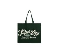 Superdry & Co Cabas crème / vert foncé, Taille Taille unique