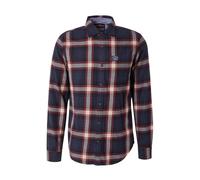 Superdry & Co Chemise beige / bleu foncé / rouge, Taille XXL