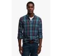 Superdry & Co Chemise bleu / bleu foncé / rouge foncé, Taille S