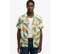 Superdry Hawaiian Print Short Sleeve Shirt Vert L Homme