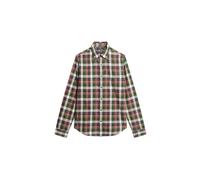 Superdry & Co Chemise bleu foncé / vert / rouge / blanc, Taille XXL