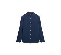 Superdry Vacation Linen Long Sleeve Shirt Bleu S Homme