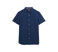 Superdry Vacation Linen Short Sleeve Shirt Bleu XL Homme