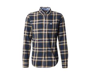 Superdry & Co Chemise écru / bleu nuit / marron / jaune, Taille XXL