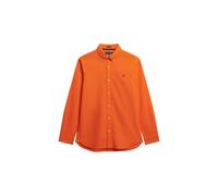 Superdry Classic Oxford Long Sleeve Shirt Orange M Homme