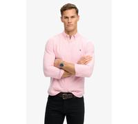 Superdry Preppy Oxford Long Sleeve Shirt Rose 2XL Homme