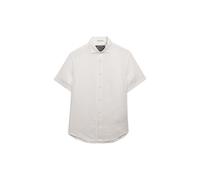 Superdry Riviera Linen Short Sleeve Shirt Blanc S Homme