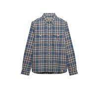 Superdry & Co Chemise 'The Merchant Store' beige / bleu fumé / miel, Taille L