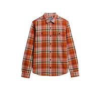 Superdry & Co Chemise vert foncé / mandarine / rouge feu / blanc, Taille L