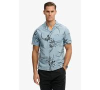 Superdry Vintage Loom Cabana Short Sleeve Shirt Bleu XL Homme