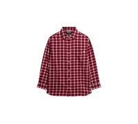 Superdry Red Check Flannel Boyfriend Shirt Red EU 38 (UK 10)