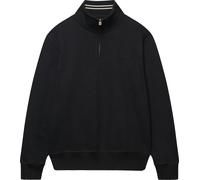 Superdry & Co Essential Serif Logo Sweat à demi-fermeture éclair, noir, Taille M