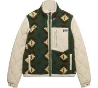 Superdry & Co Fleece Onion Quilt Veste hybride, Vert/kaki, Taille 8