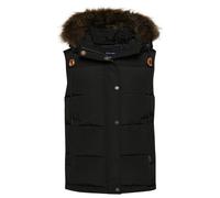 Superdry Vintage Everest Faux Fur Vest Noir L Femme