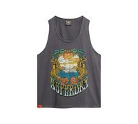 Superdry & Co Haut 'Psych Surf' curry / anthracite / pétrole / blanc cassé, Taille S