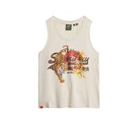 Superdry & Co Haut 'Tokyo' beige / marron / orange clair / rouge, Taille M