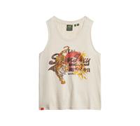 Superdry & Co Haut 'Tokyo' beige / marron / orange clair / rouge, Taille XXL