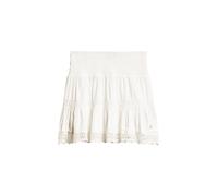Superdry Ibiza Lace Mix Short Skirt Beige M Femme