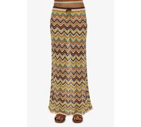 Superdry & Co Jupe menthe / orange / lie de vin / blanc, Taille 42