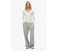 Superdry Athletic Essential Wide Leg Sweat Pants Gris XL Femme