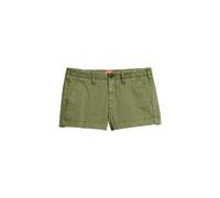 Superdry Shorts Chino Vintage Hot - Vert Olive Kaki - Femme Taille S
