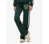 Superdry & Co Pantalon 'Essentials' crème / vert foncé / blanc, Taille 38
