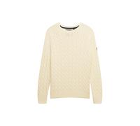 Superdry Slouchy Cable Sweater Beige 2XS Femme