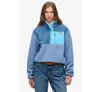 Superdry Colour Block Fleece Pull Over Jacket Bleu XL Femme
