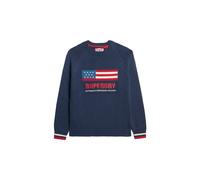 Pull ras du cou femme Superdry Americana Bleu S