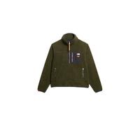Superdry Vintage Retro Half Zip Sweatshirt Vert XS Femme