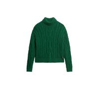 Superdry Vintage Cable Knit High Neck Sweater Vert XL Femme