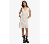 Superdry & Co Robe d’été vert foncé / blanc cassé / blanc naturel, Taille 36