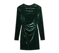 Superdry Velvet Longsleeved Mini Long Sleeve Dress Vert S Femme
