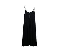 Superdry Half Button Tiered Sleeveless Midi Dress Noir XS Femme
