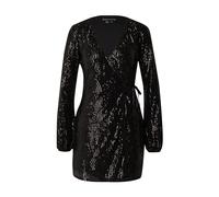 Superdry Sequin Wrap Long Sleeve Short Dress Noir M Femme