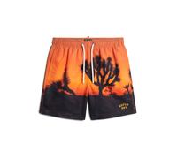 Superdry & Co Shorts de bain orange / noir, Taille XL