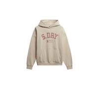 Superdry & Co Sweat-shirt 'Athletic Essentials' beige / bourgogne, Taille M